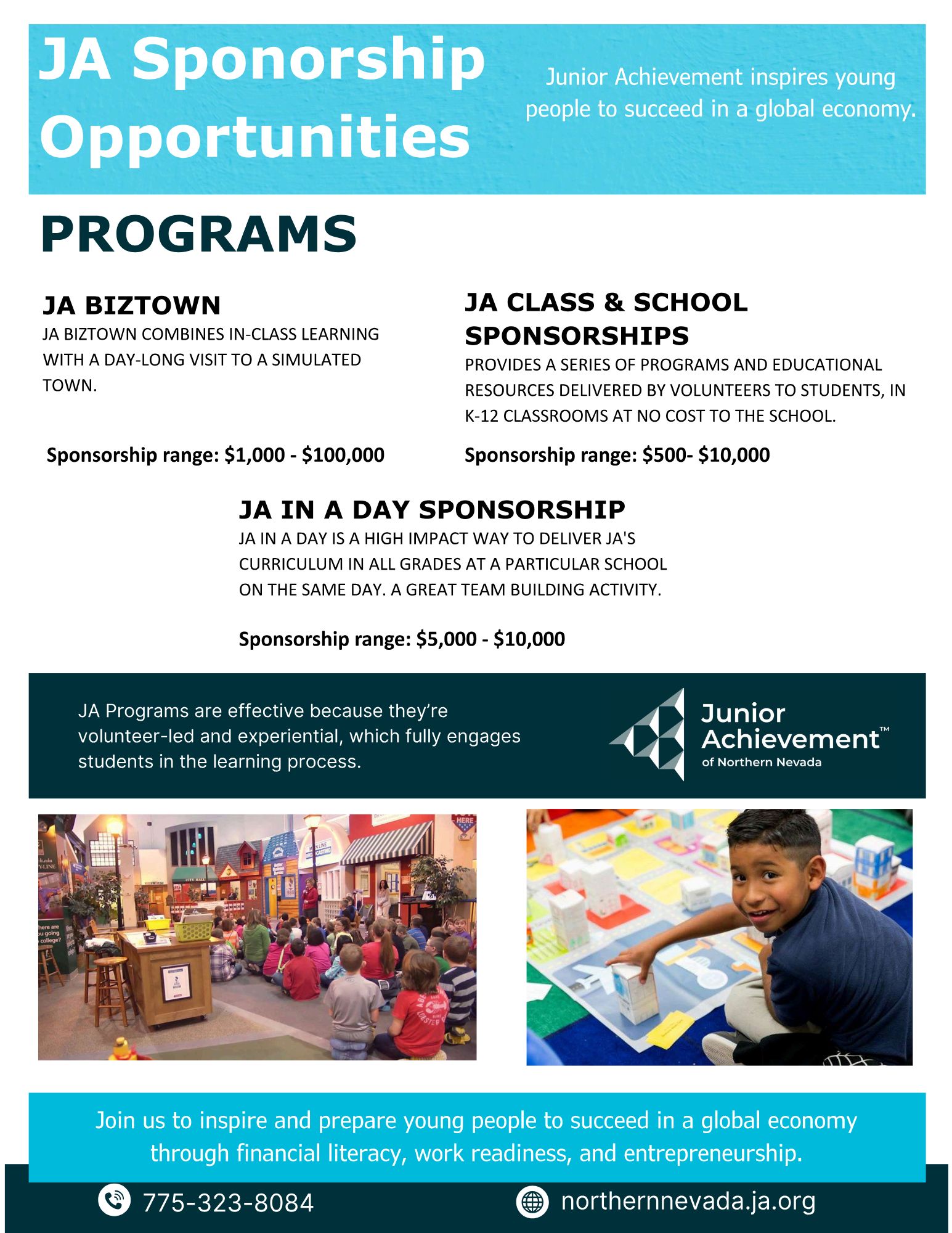 What  a Donation to Junior Achievement does for our Community